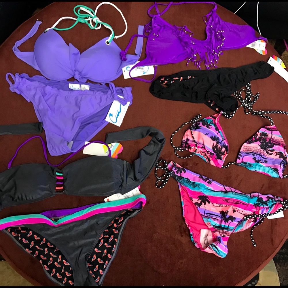 SOLD! Four sets of bikinis- All size XL